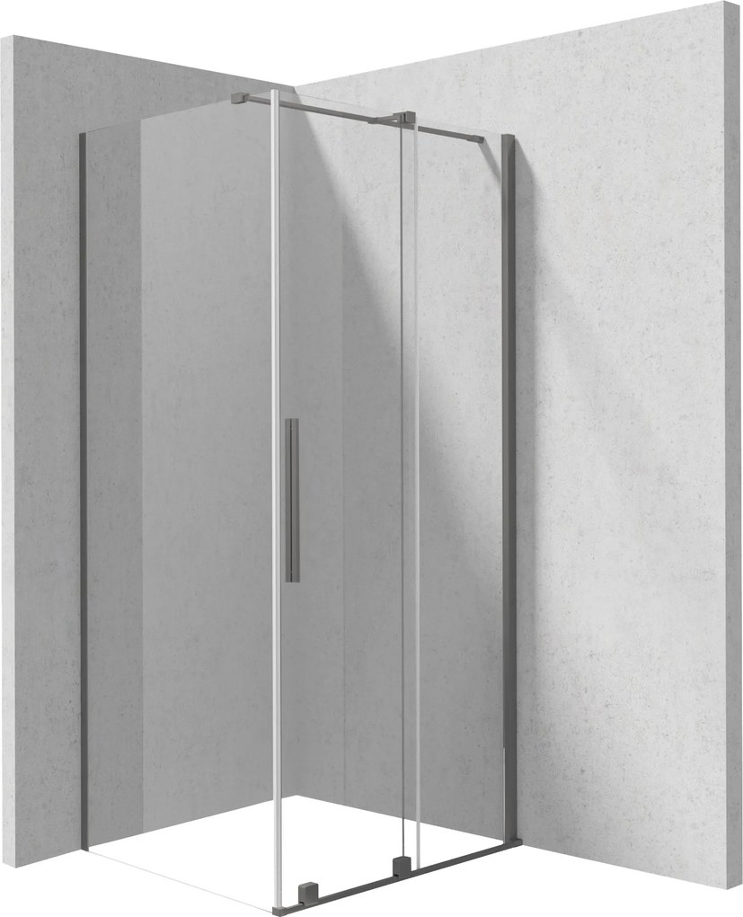 Deante Obdĺžnikový sprchovací kút Prizma 100x80 cm - KPNDP10S08, titán mat - bez vaničky