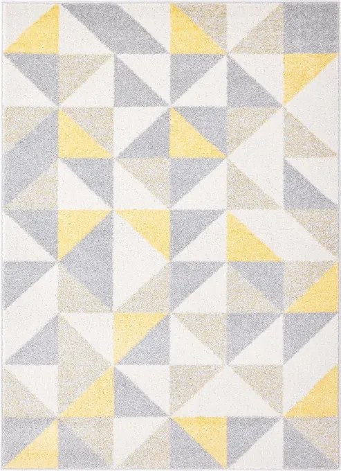 Koberec Agnella Funky Top Super Trojuholníky svetlosivý