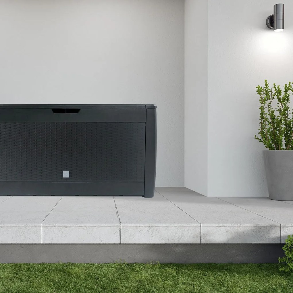 Odkladací box RATO, 310l, 119x48x60cm, antracitová Prosperplast