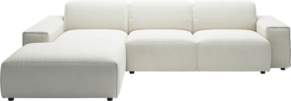 XXXLutz ROHOVÁ SEDAČKA, textil, biela Livetastic - Sedačky - 001581035501