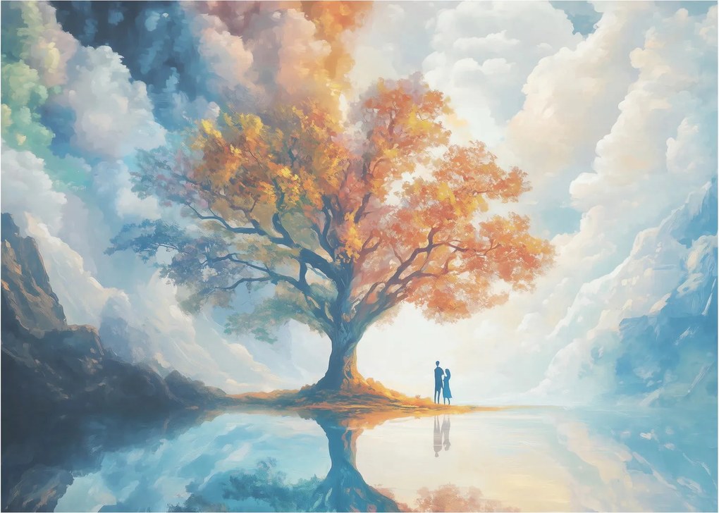 Obraz – Strom života a lásky (70x50 cm)