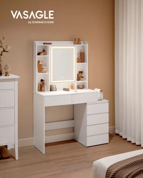 Toaletný stolík s LED osvetlením RDT124W01