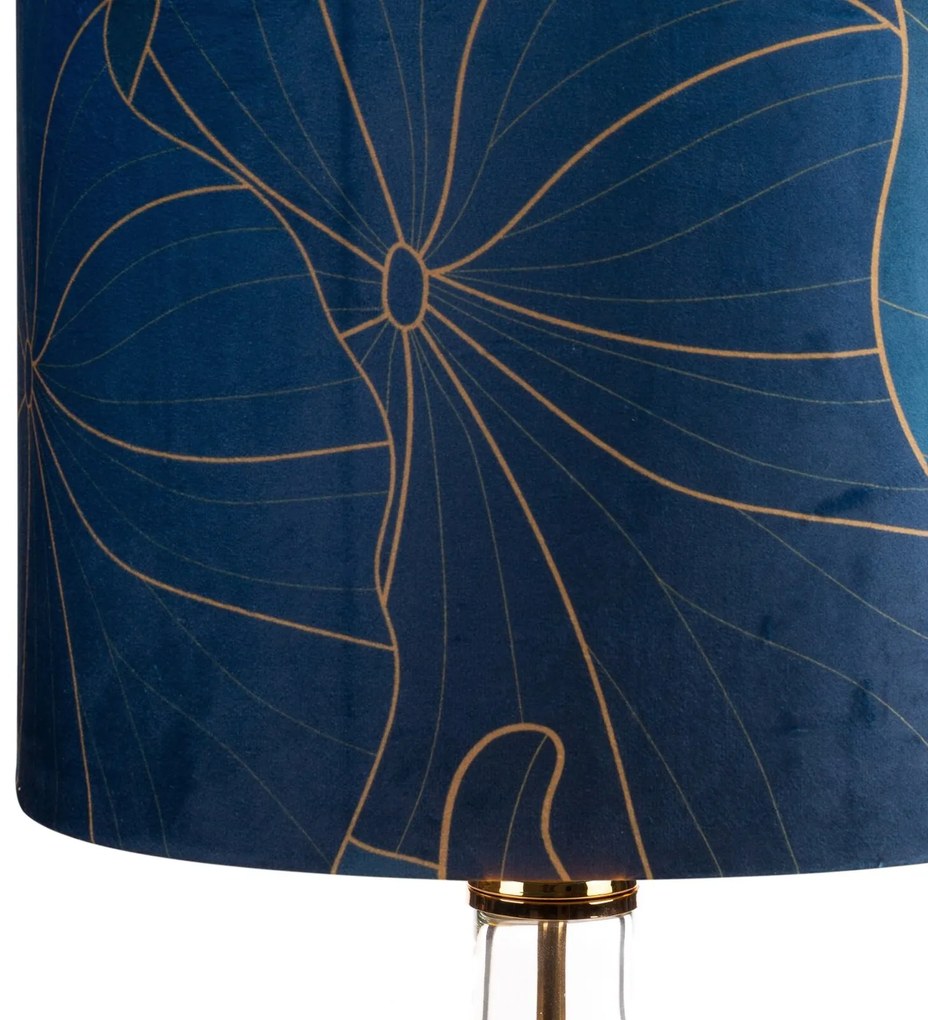 Stolná lampa Limited Collection Lotos2 32x61 cm tmavomodrá
