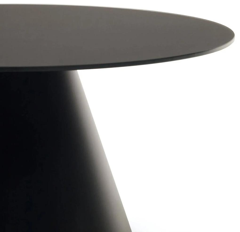 Konferenčný stolík reliw ø 80 cm čierny MUZZA