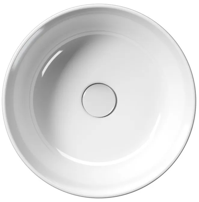 GSI GSI, KUBE X keramické umývadlo na dosku, priemer 40cm, biela ExtraGlaze, 942611
