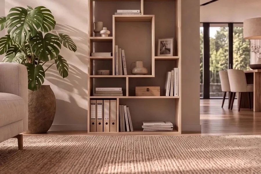 Dizajnový regál Timber 180 cm prírodné mango
