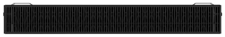 Mexen, Mexen Flat CF33 panelový radiátor 600 x 1200 mm, bočné pripojenie, 2641 W, čierny - W433F-060-120-70