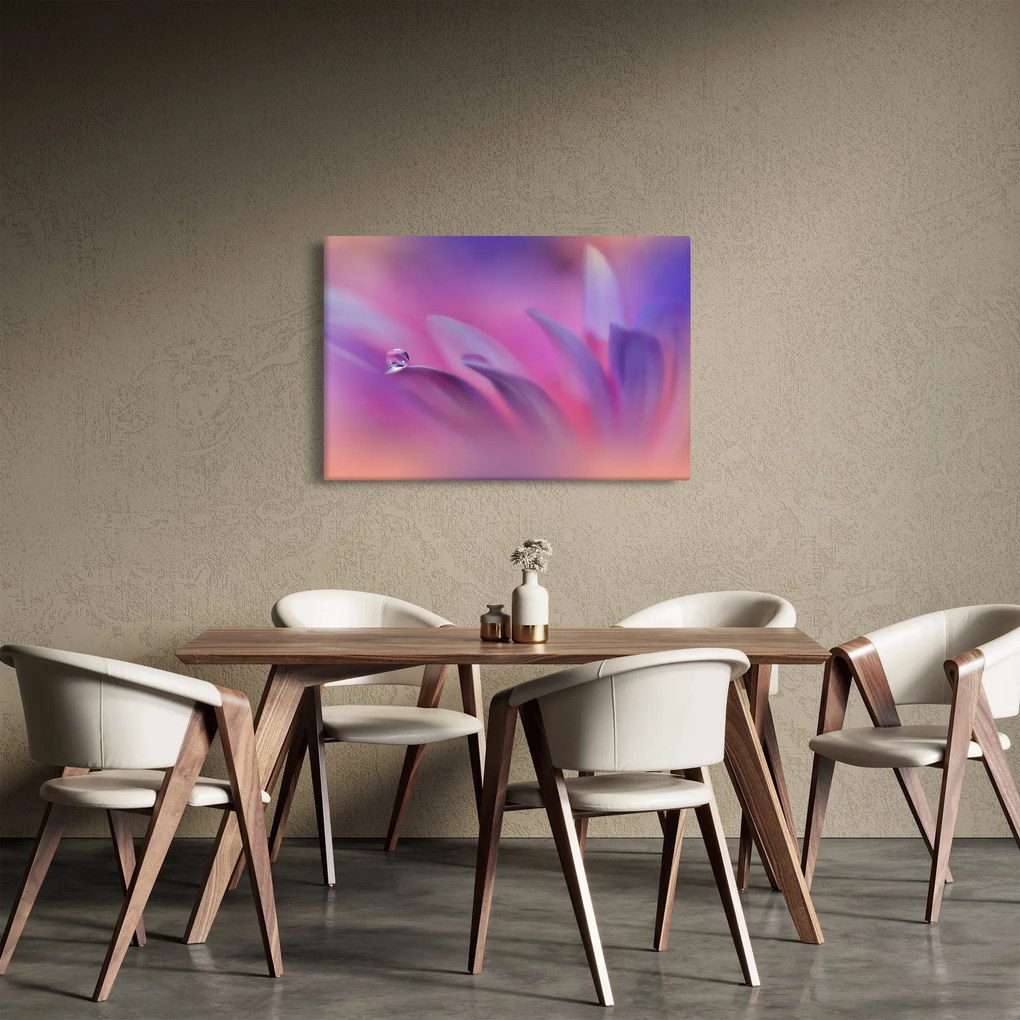 Obraz - Kvapka na kvete (90x60 cm)