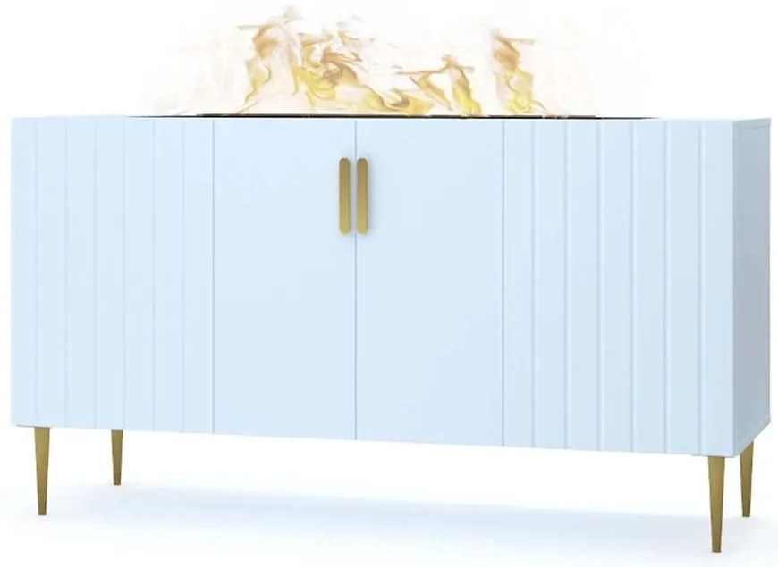 Elektrický krb Prins 1000 R baby blue