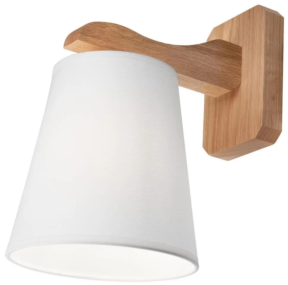 Nástenné svietidlo ANDREA 1xE27/60W/230V dub/biela