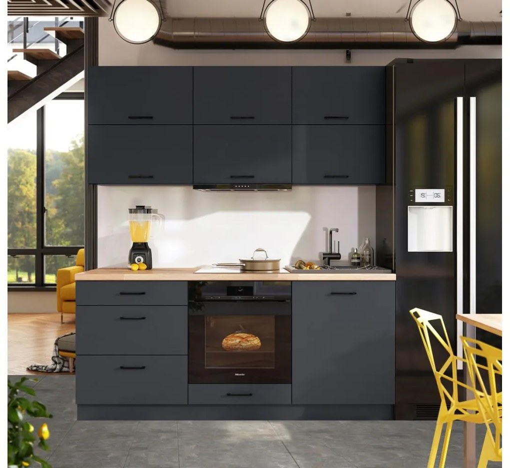 Kuchynská linka ELISE 180 cm, grafit