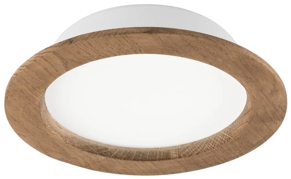 LED podhľadové svietidlo WOODY SPOT LED/16,5W/230V 4000K orech Ø18,5 cm