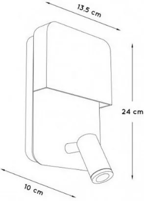 Lucide 79200/08/31 - LED Nástenné svietidlo BOXER LED/5W/230V + LED/5W USB biela