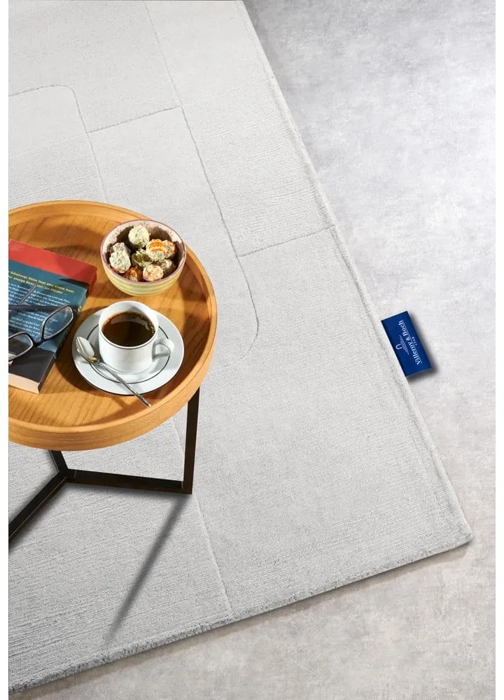 Krémovobiely ručne tkaný vlnený koberec 120x170 cm Charlotte – Villeroy&amp;Boch