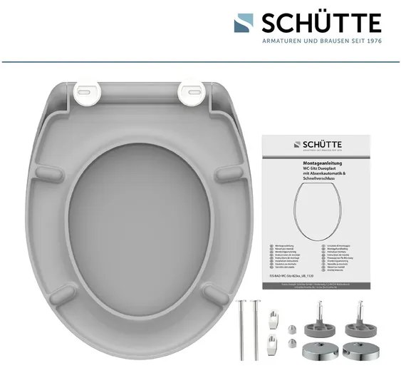 Schütte WC sedadlo z duroplastu (sivá)  (100335933)