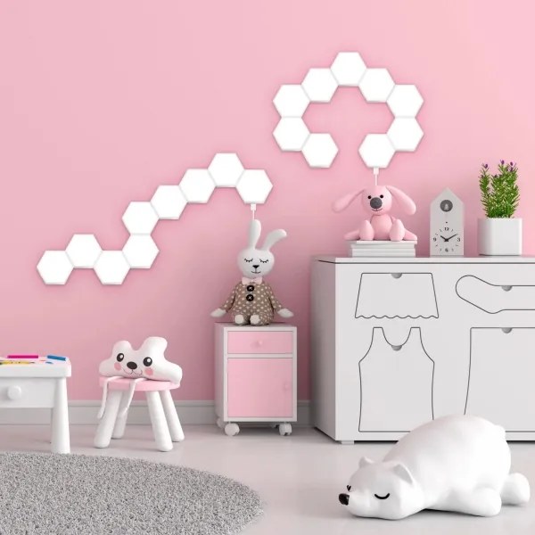 LED RGBW Stm. nástenné dekoračné svietidlo MAYA LED/1W/230V + diaľkové ovládanie