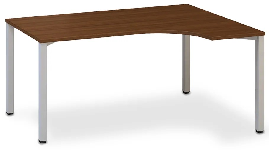 Ergonomický stôl ProOffice B 180 x 120/80 cm, pravý, orech