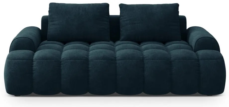 Zamatová pohovka v petrolejovej farbe 200 cm Linz – Cosmopolitan Design