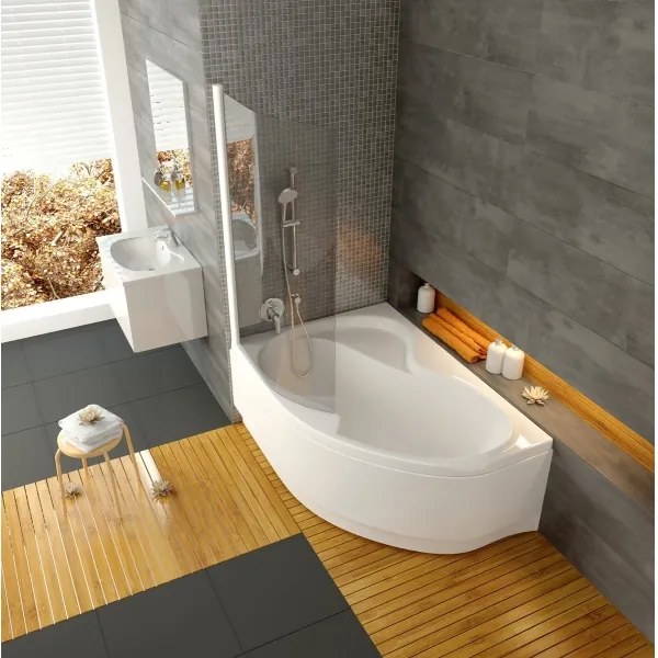 Ravak CM21000000 - Rohová vaňa ROSA 160x105 cm akrylát/biela