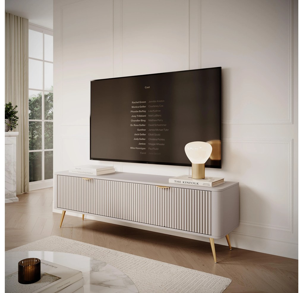 TV Stolík/Skrinka Lethe II (béžová). Akcia -19%. Vlastná spoľahlivá doprava až k Vám domov. 1097481