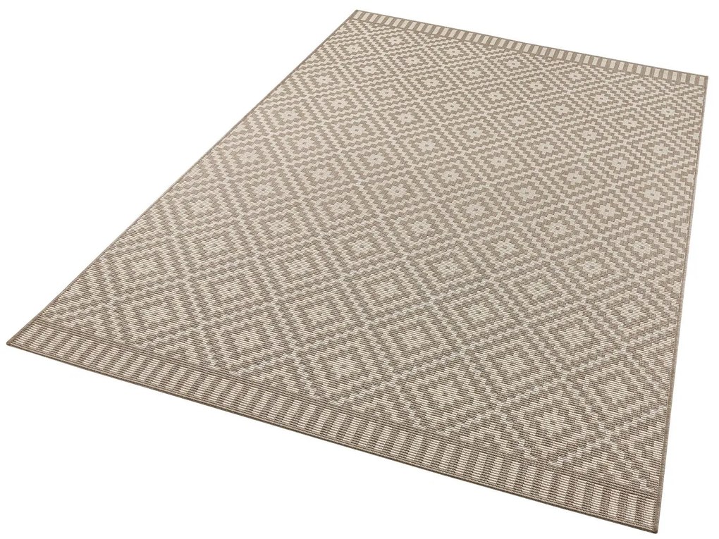 Mujkoberec Original, Kusový koberec Mojkoberec Original Mia 103521 Taupe – na von aj na doma, 160x230, hnedá, chodba / predsieň