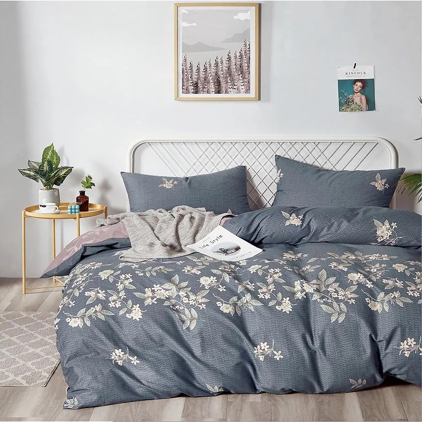 Posteľná bielizeň bavlnený satén ALBS-01345B 140x200 Lasher