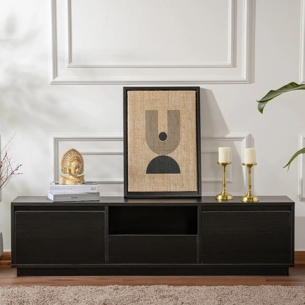Televízny stolík Vanguard Wood Black