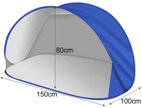 Plážový stan samorozkladací 150 x 100 x 80 cm