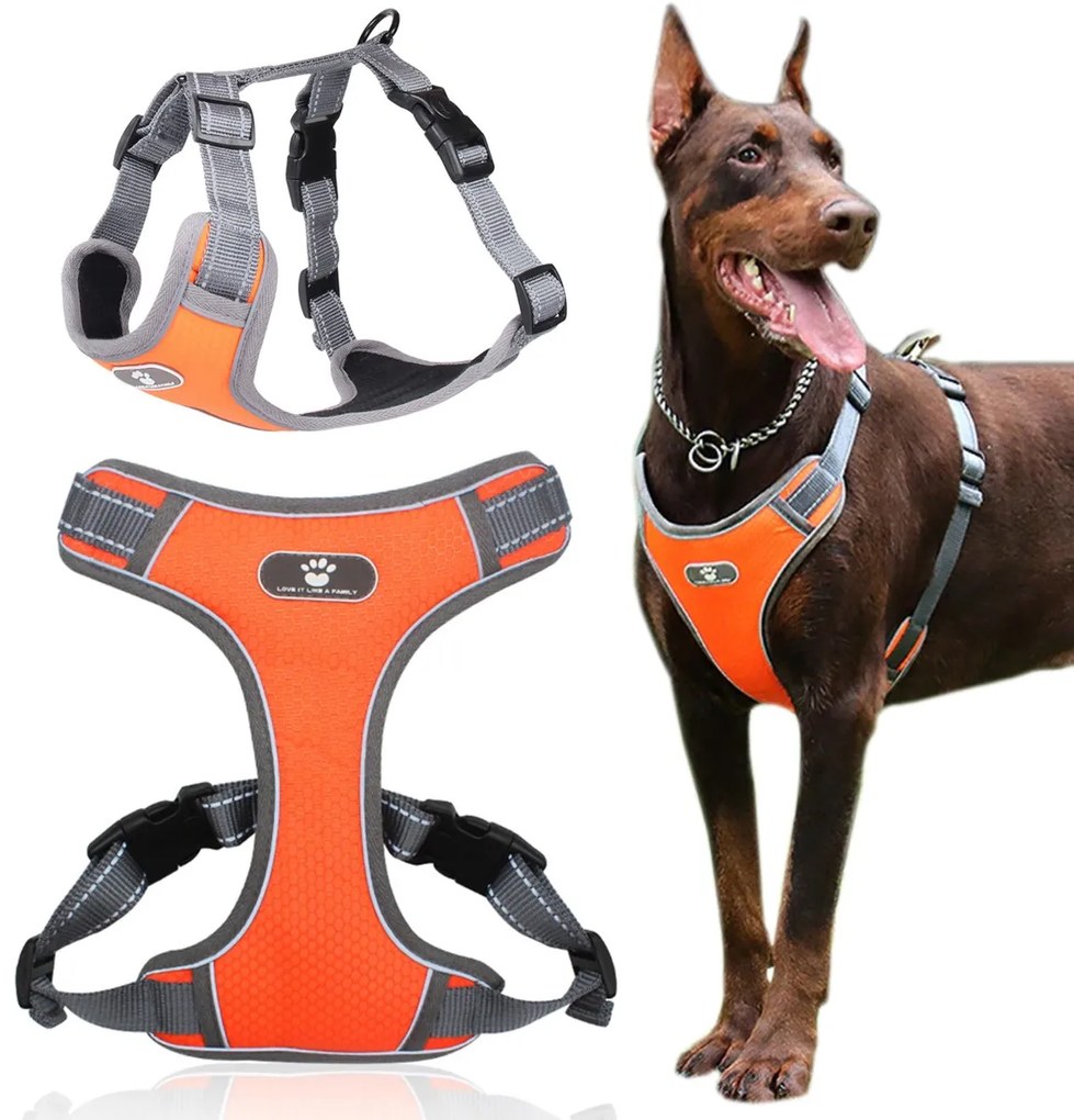 Postroj pre psov Astro XL oranžový