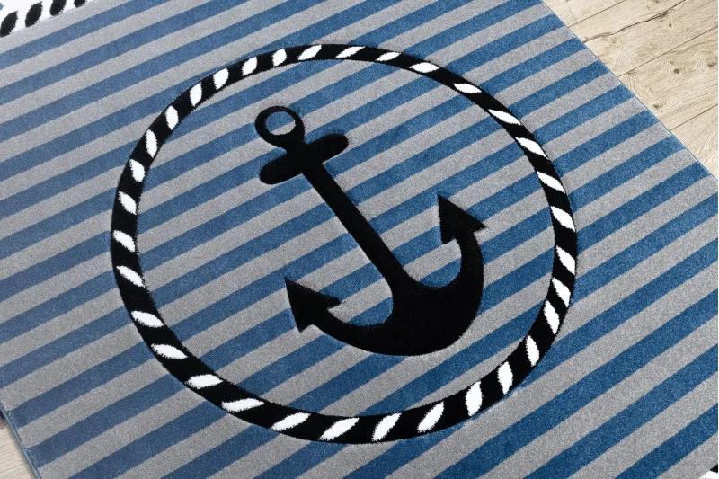 Dywany Łuszczów Detský kusový koberec Petit Marine anchor sea blue - 140x190 cm