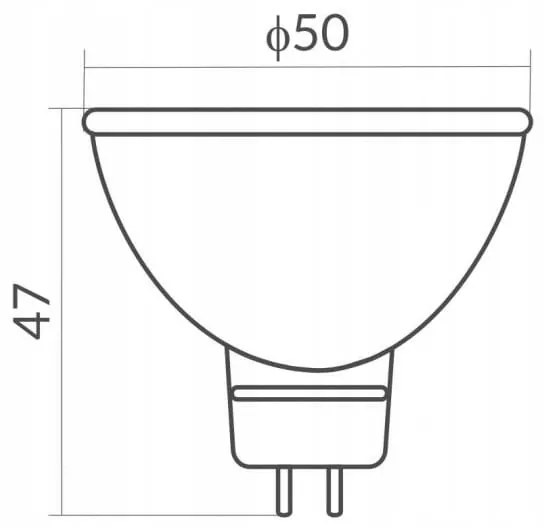 ECOLIGHT LED žiarovka MR16 12V 2W neutrálna biela