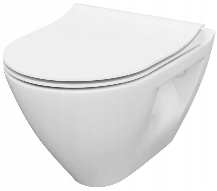 Cersanit Mille Plus CleanOn, závesná wc misa bez sedátka, biela, K675-007