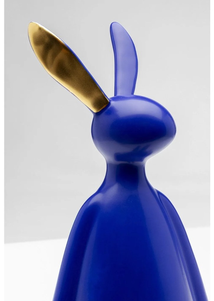 Sitting Rabbit dekorácia modrá 35 cm