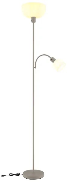 Globo 59947S - Stojacia lampa HINTON 1xE27/40W/230V + 1xE14/25W