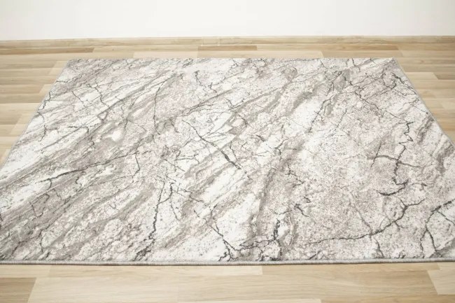 Metrážny koberec Aqua Marble 19 mramor sivý