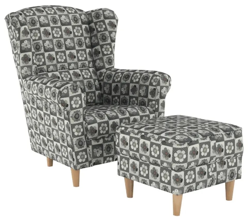 Kreslo s taburetom ASTRID Tempo Kondela