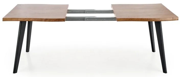 Jedálenský stôl Dickson 120 cm, prírodné drevo / čierna