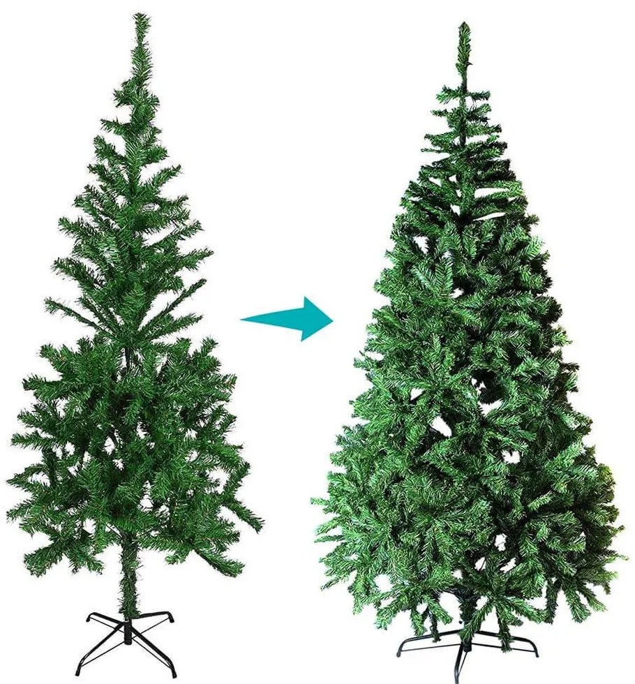 Umelý vianočný stromček nórsky, s kovovým stojanom, v 4 veľkostiach-120cm