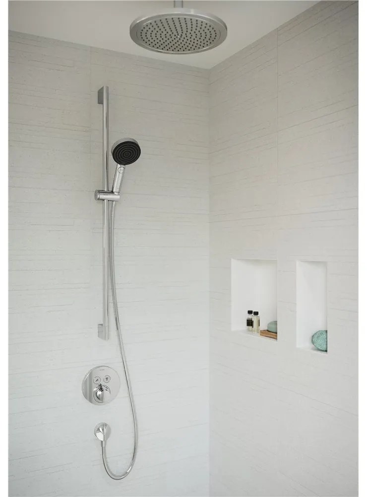 HANSGROHE ShowerSelect S termostat pod omietku pre 2 spotrebiče, kartáčovaný čierny chróm, 15743340