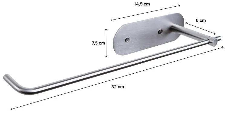 Erga Cesto, držiak na kuchynské papierové utierky 32cm, nerezová, ERG-YKA-CH.CESTO