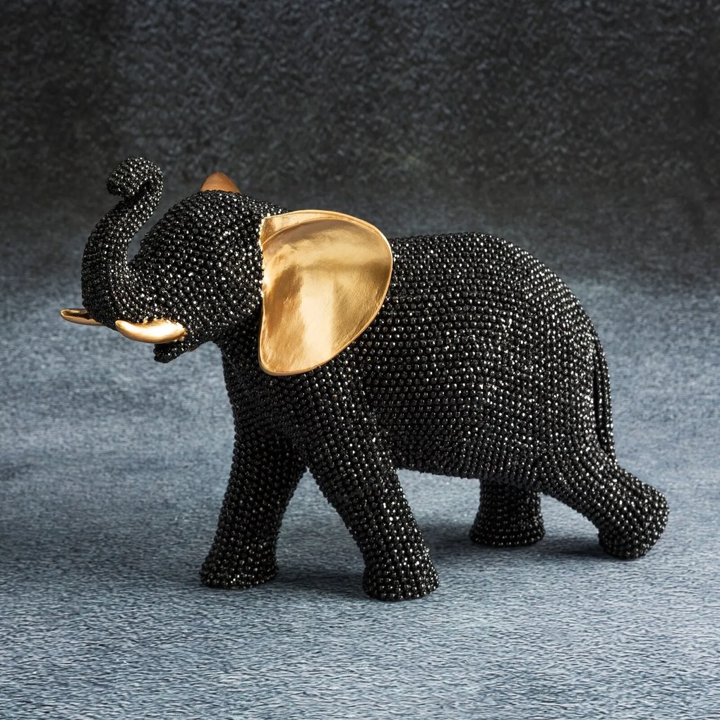 DEKORAČNÁ SOŠKA ELDO 24X12X19 ČIERNA