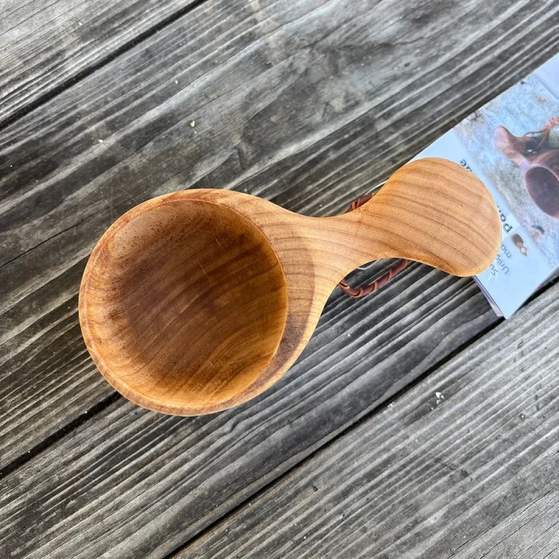 Fínsky hrnček Kuksa, breza kučeravá / 2.akosť
