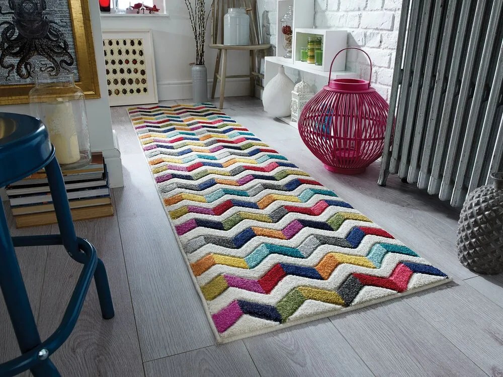 Flair Rugs koberce Behúň Spectrum Bolero Multi - 66x300 cm