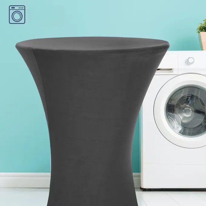 InternetovaZahrada Poťah na barový stôl Ø70 cm - antracit