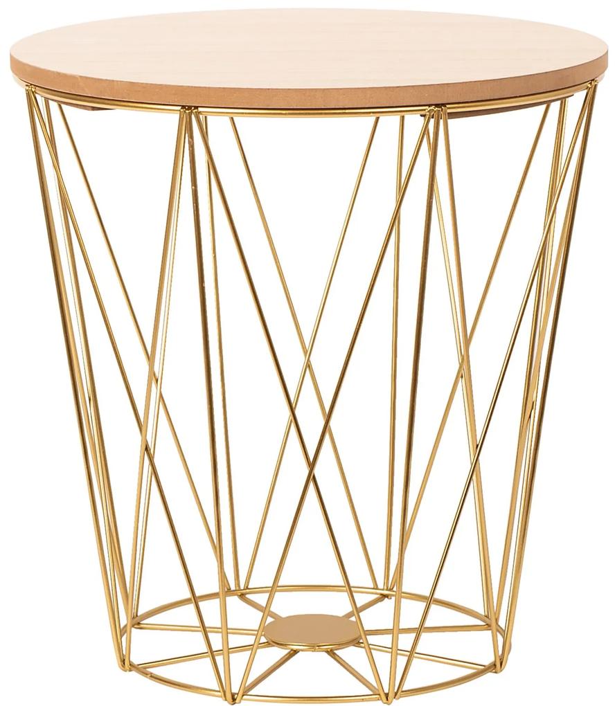 Dekorstudio Dekoračný stolík Twins zlatý M