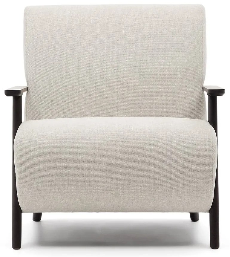 Béžové/krémové ženilkové kreslo Meghan – Kave Home