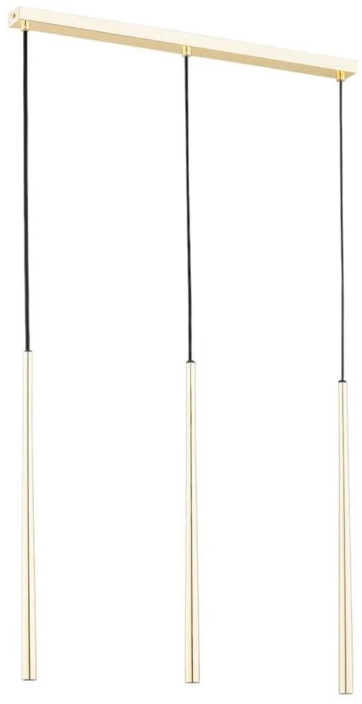 Luster na lanku CARMEN 3xG9/40W/230V zlatá