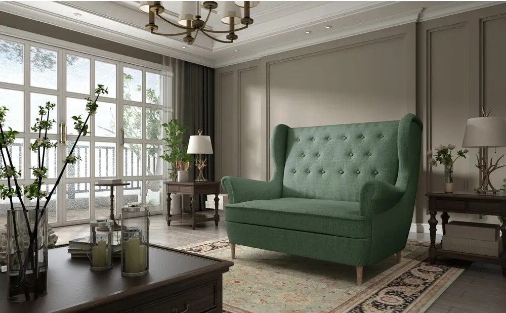 Zelená pohovka 150 cm Aros – ELTAP