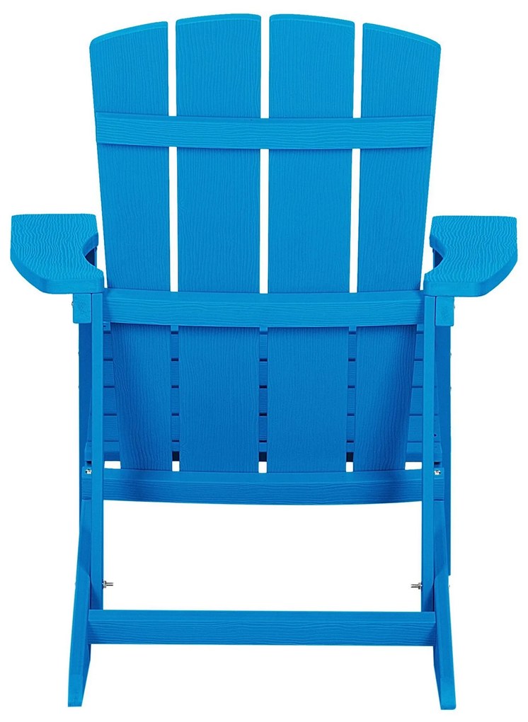 Záhradná stolička v modrej farbe ADIRONDACK Beliani