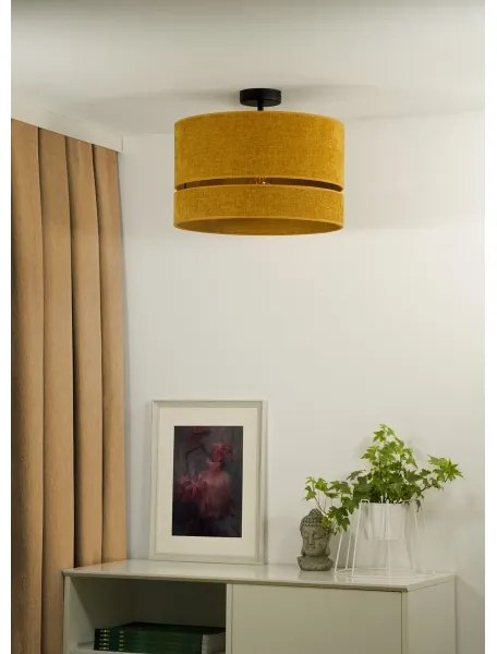 Duolla - Prisadený luster DOUBLE 1xE27/15W/230V pr. 40 cm oranžová